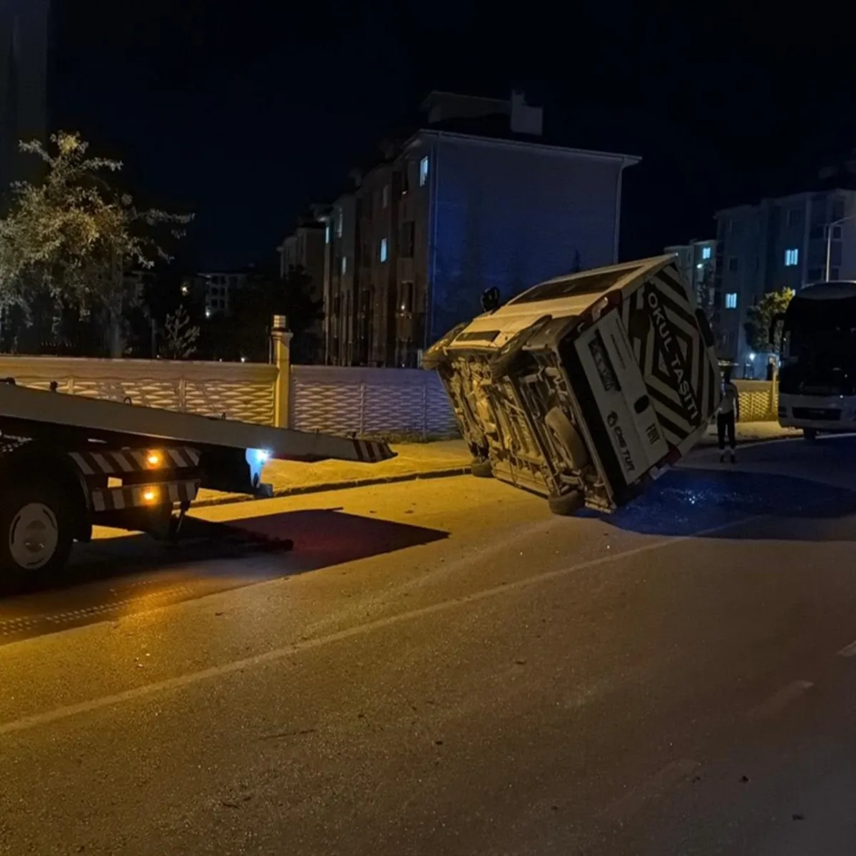 Eskişehir'de feci kaza! İşçi servisi devrildi: 7 yaralı