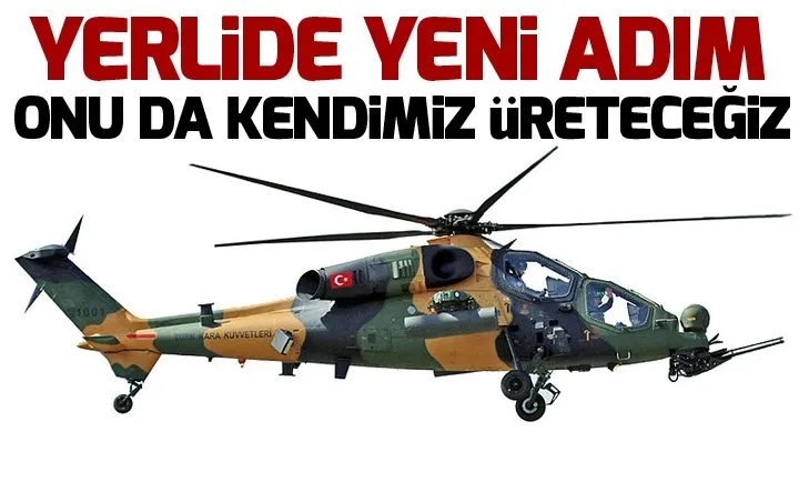 ATAK helikopterlerine yerli top geliyor