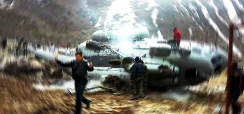 Hindistan'a ait helikopter düştü! 6 ölü