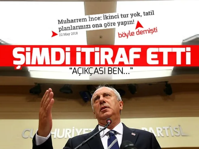 CHPli İnce: Seçim sonuçlarını kabul ediyorum
