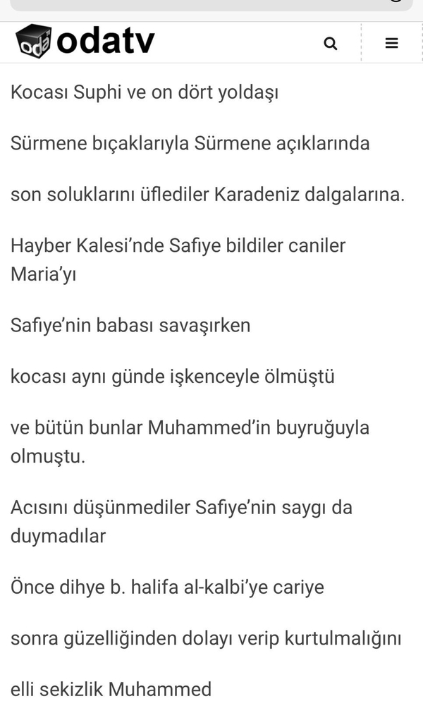 Soner Yalçın’ın imtiyaz sahibi olduğu Oda TV’den skandal! Peygamberimiz Hz. Muhammed ve eşine ağır hakaret...