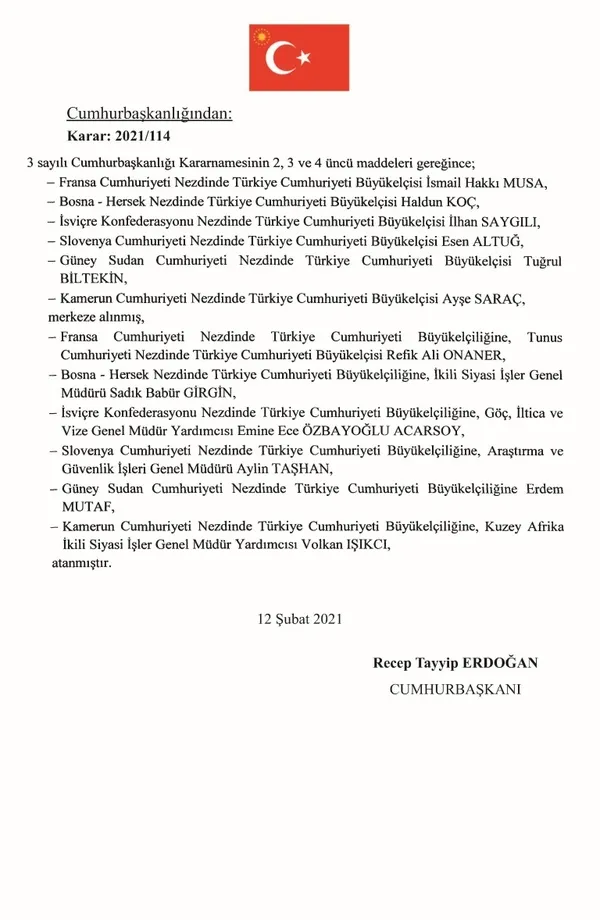 Başkan Erdoğan, Cumhurbaşkanı Danışmanlığına Kadir Turgut'u atadı - 2