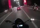 FSM Köprüsünde makas atan motosikletli maganda kameralarda