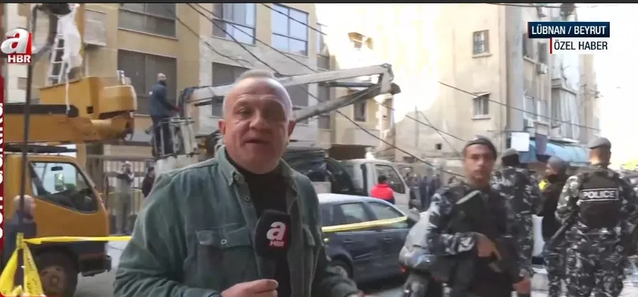 İsrail Beyrut'u kana buladı! A Haber vurulan binayı görüntüledi - 1