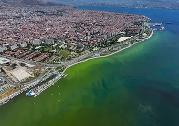 İzmir'de körfezde suyun rengi yine değişti! Vatandaş isyanda: Çok yazık