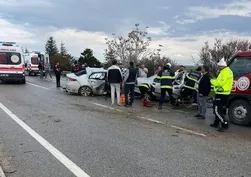Ankara'da facia gibi kaza! İki araç kafa kafaya çarpıştı: 4 ölü