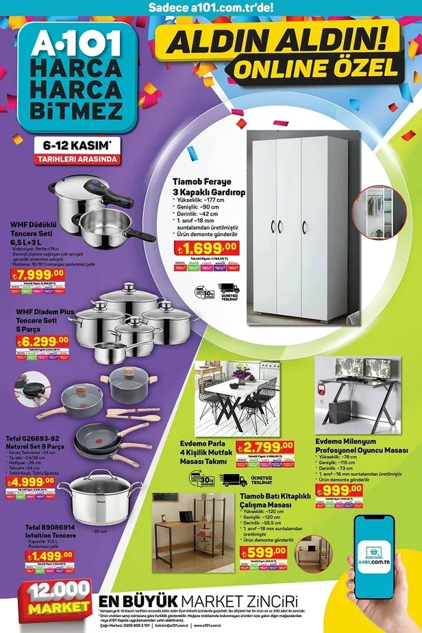 A101 21 Kasım aktüel ürünler kataloğu yayınladı! A101 afişinde Elektrikli ısıtıcı 439 TL, Saç düzleştirici 179 TL, Samsung Cyclone Süpürge 2.799 TL’den satışa sunuluyor