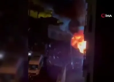 Pendik’te 10 katlı binada yangın