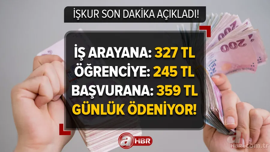 İş arayana 327 TL, öğrenciye 245 TL, başvuranlara ise 359 TL cep harçlığı veriliyor! İŞKUR az önce açıkladı! 18-29 yaş arası herkes başvurabiliyor 1