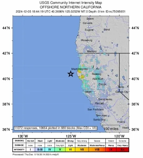 ABD’de 7 büyüklüğünde deprem! Tsunami uyarısı yapıldı