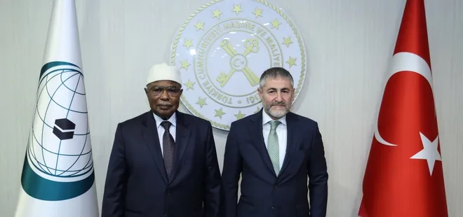 Hazine ve Maliye Bakanı Nureddin Nebati İİT Genel Sekreteri Taha ile görüştü