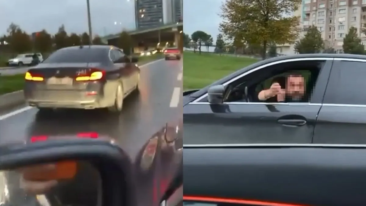 Büyükçekmece'de tartıştığı sürücünün otomobiline çarparak olay yerinden kaçtı