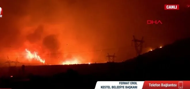 Bursa’da alevlerle mücadele: Kestel ve Gürsu Belediye Başkanları A Haber’de! Yangında sabotaj ihtimali var mı?