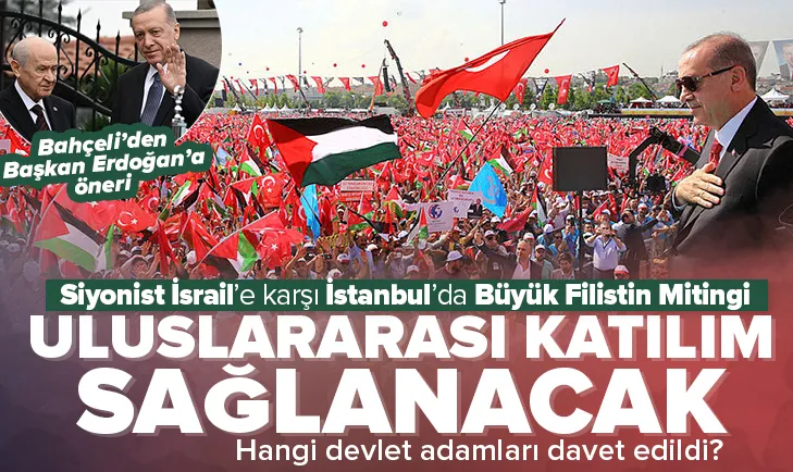 Dev mitinge uluslararası katılım