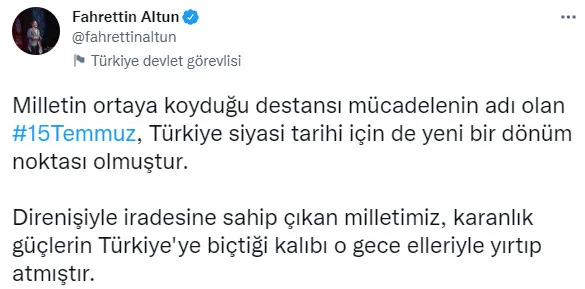 AK Parti Sözcüsü Ömer Çelik’ten 15 Temmuz açıklaması! Ölümü göze alan milletimiz varolsun