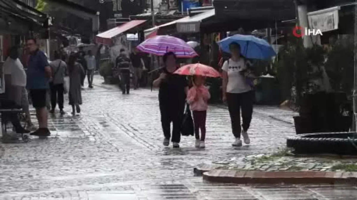 Edirne'de yağmur etkili oldu