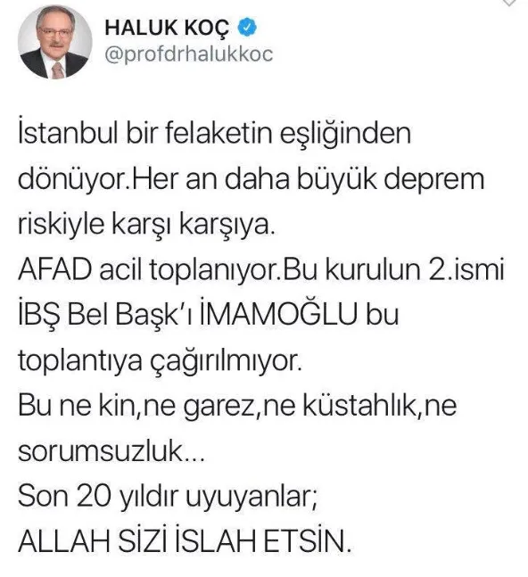 ’Ekrem İmamoğlu’nun AFAD toplantısına çağrılmadığı’ yalanını kimler yaydı?