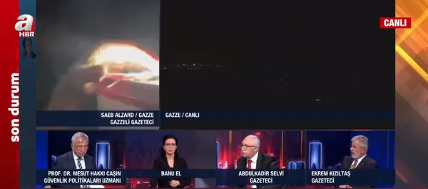 A Haber canlı yayınında yürekleri dağlayan sözler! Gazzeli Gazeteci Saeb Alzard: Evimiz bombalandı! Çok şükür babam şehit düştü - 3