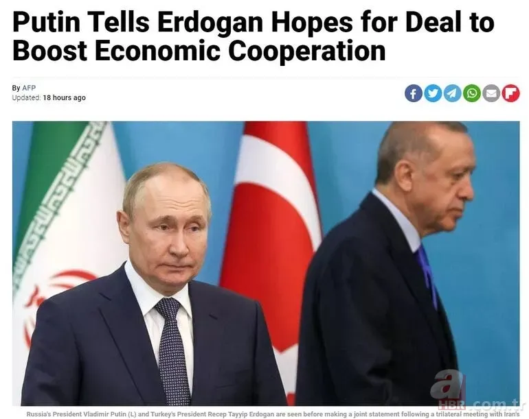 Dünyanın birinci gündem maddesiydi! Başkan Erdoğan ve Putin'in Soçi zirvesi manşetlerde: Türkiye etkisini kanıtladı 5