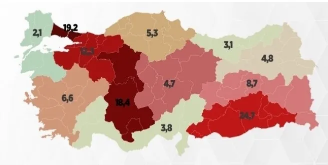 İşte Türkiye'nin koronavirüs haritası! Güneydoğu’daki vaka sayılarında artış dikkat çekti - 1