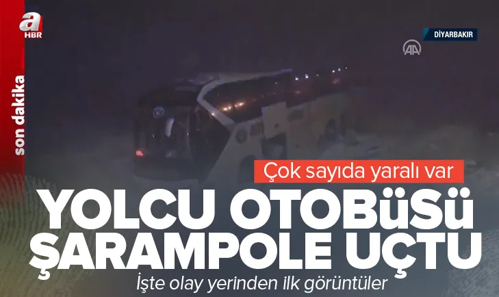 Yolcu otobüsü devrildi! Ağır yaralılar var