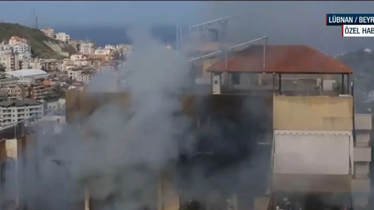 İsrail'den Lübnan'a bombardıman! Beyrut sokaklara harabeye döndü