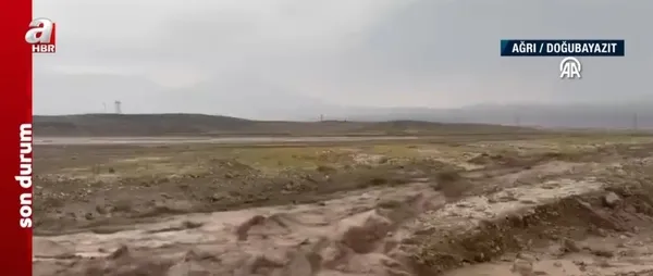 SON DAKİKA! Ağrı'da sel! Türkiye-İran kara yolu ulaşıma kapandı - 5