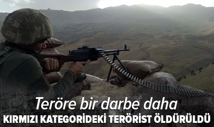Son dakika: Teröre ağır bir darbe daha! Kırmızı kategorideki terörist öldürüldü