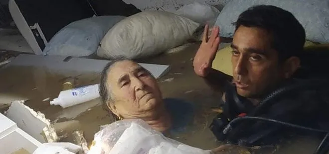 Adana’da sel felaketinden mucize eseri kurtulan yaşlı kadın koronavirüse yakalandı