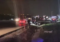 Ankara'da feci kaza: Otomobil takla attı