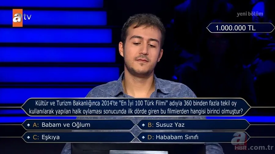 Milyoner'de heyecan dolu anlar! Duhan Başar Ahmedoğlu 1 milyon TL'lik soruyu açtırdı | İşte o sorunun cevabı 3