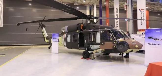 T-70 helikopteri ilk kez hangardan çıktı