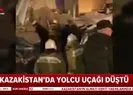 Kazakistanda yolcu uçağı düştü! Olay yerinden ilk görüntüler...