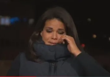 CNN muhabirinin zor anları! Canlı yayında gözyaşlarını tutamadı
