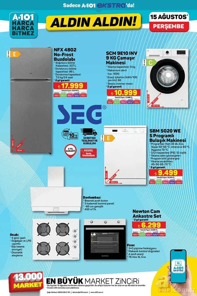 15 Ağustos A101 kataloğu 2024 | Aldın Aldın denildi ürünleri gören koştu: Elektrikli moped, 6500 flat tiny house, çekme karavan... 11