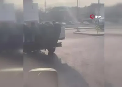 Çocukların tehlikeli yolculuğu kamerada