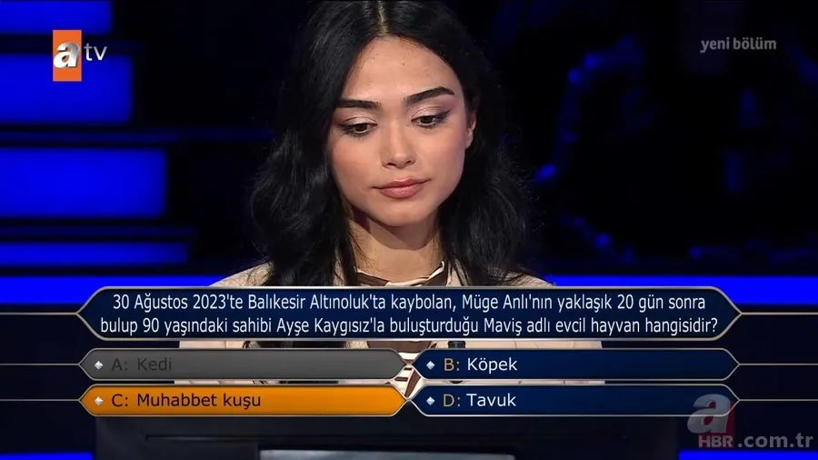 Ayşe Teyze'nin kaybolan Maviş'i Milyoner'de! Müge Anlı hayranları soruyu bildi bile 6