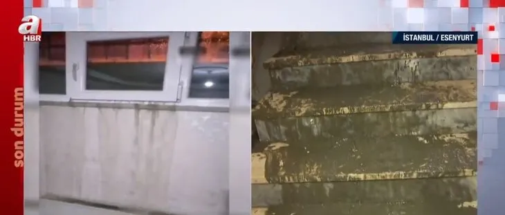 İstanbul’daki selin şiddetini gösteren görüntü! Esenyurt’ta evi sular böyle bastı
