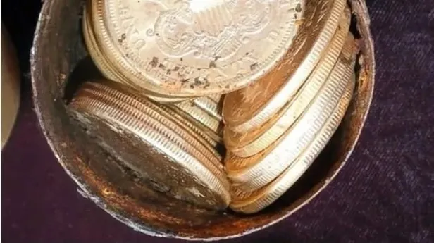 Köpek gezdirirken adeta gömü buldu! Altından kat kat daha kıymetli!