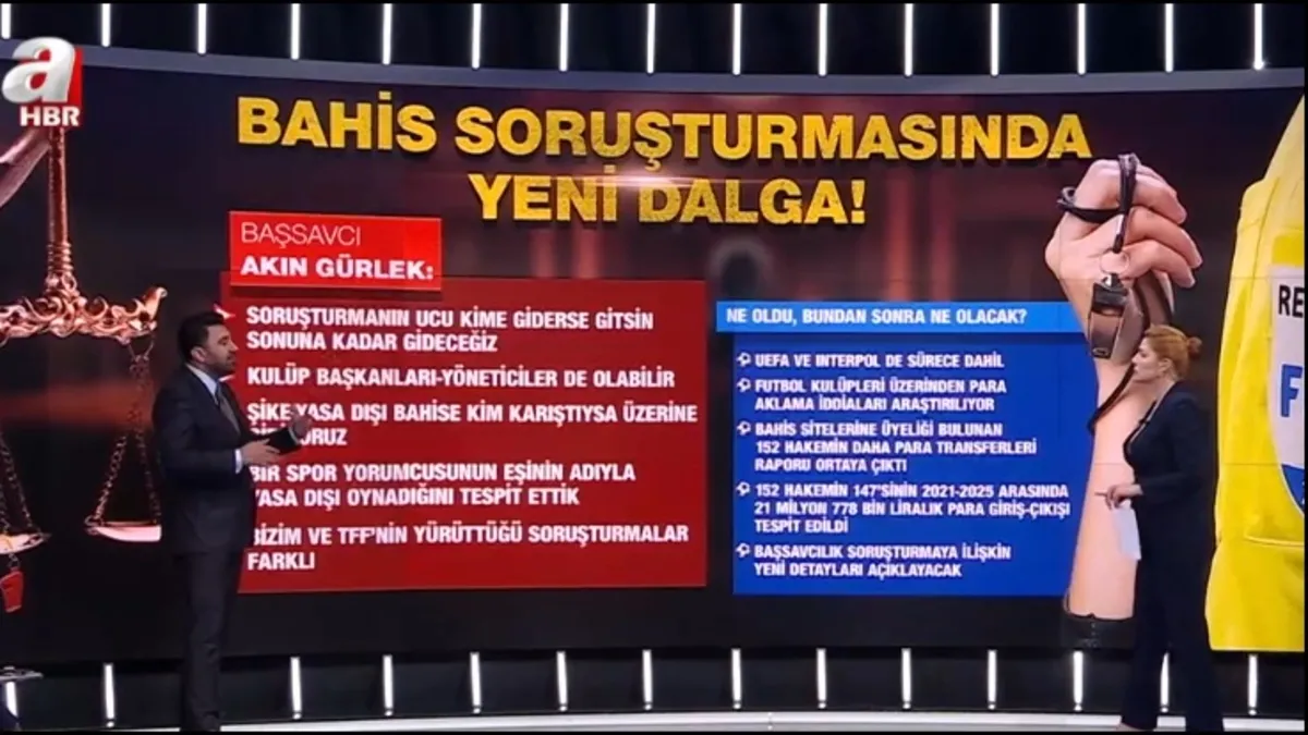 Bahis operasyonunda yeni dalga sinyali! A Haber’de çarpıcı yorum