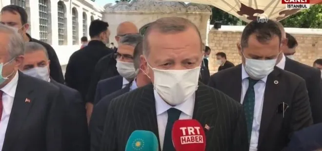Başkan Erdoğan’dan Ayasofya’daki ilk namazın ardından flaş açıklamalar