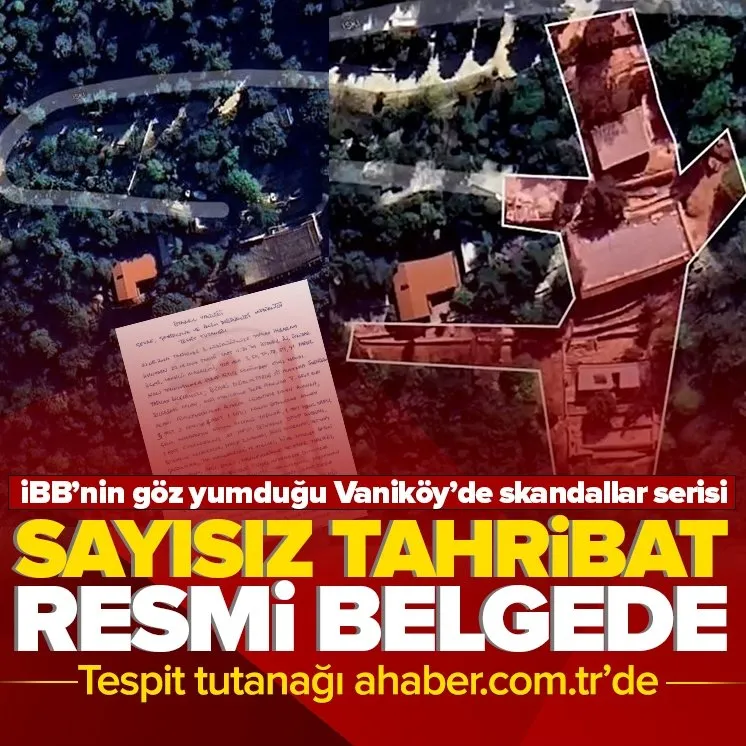 Kaçak inşaatın tutanağı ahaber.com.trde