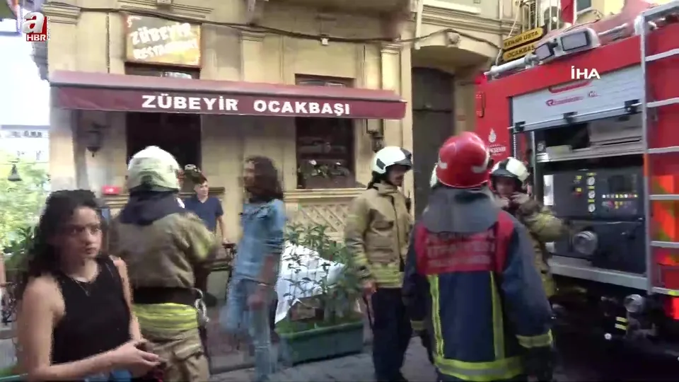 7 katlı iş yerinde korkutan yangın!