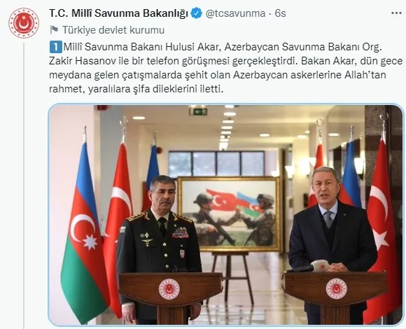 Başkan Erdoğan’dan Aliyev’e şehitler için taziye: Kardeş Türkiye her zaman Azerbaycan’ın yanında