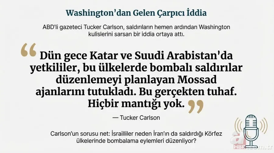 Körfez ülkelerine siyonist tuzak! Suudi Arabistan'ın petrol rafinerisini İsrail mi vurdu? ABD'li gazeteci Carlson'dan flaş iddia 17