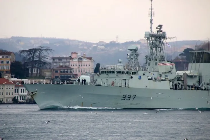 NATO savaş gemileri İstanbul Boğazı’ndan geçti