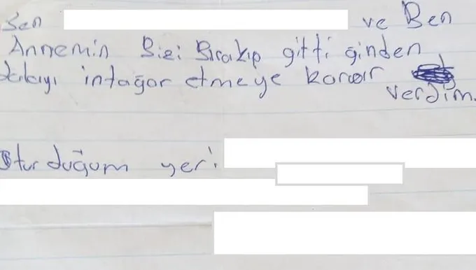 Kocaeli'de intihar mektubunu bulan polis ekipleri çocuğu kurtardı - 1