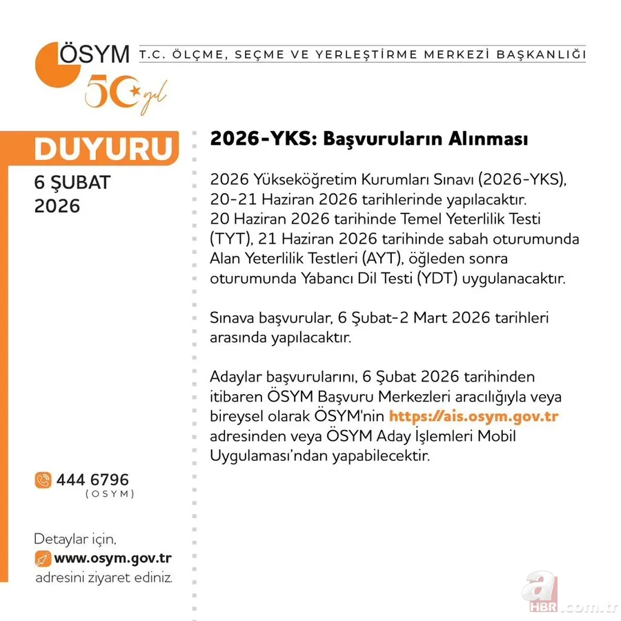 2026 YKS başvuru ekranı açıldı: ÖSYM AİS online başvuru adım adım anlatım 2