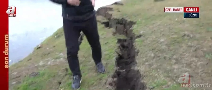 Düzce’de 5,9 büyüklüğündeki depremin izleri ortaya çıktı! İşte 5,9’luk depremin fay kırığı 14