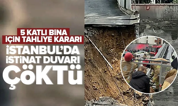 Kadıköy’de istinat duvarı çöktü: 5 katlı bina...